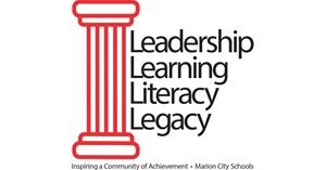 4 Pillars logo - Leadership, Learning, Literacy, Legacy - Inspiring a Community of Achievement - Marion City Schools